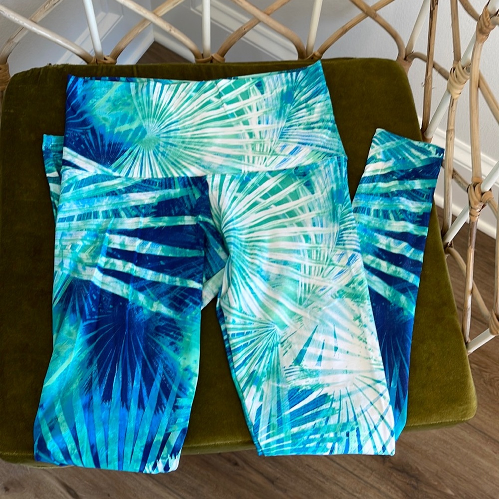 Liquido High Rise Palm Print Leggings